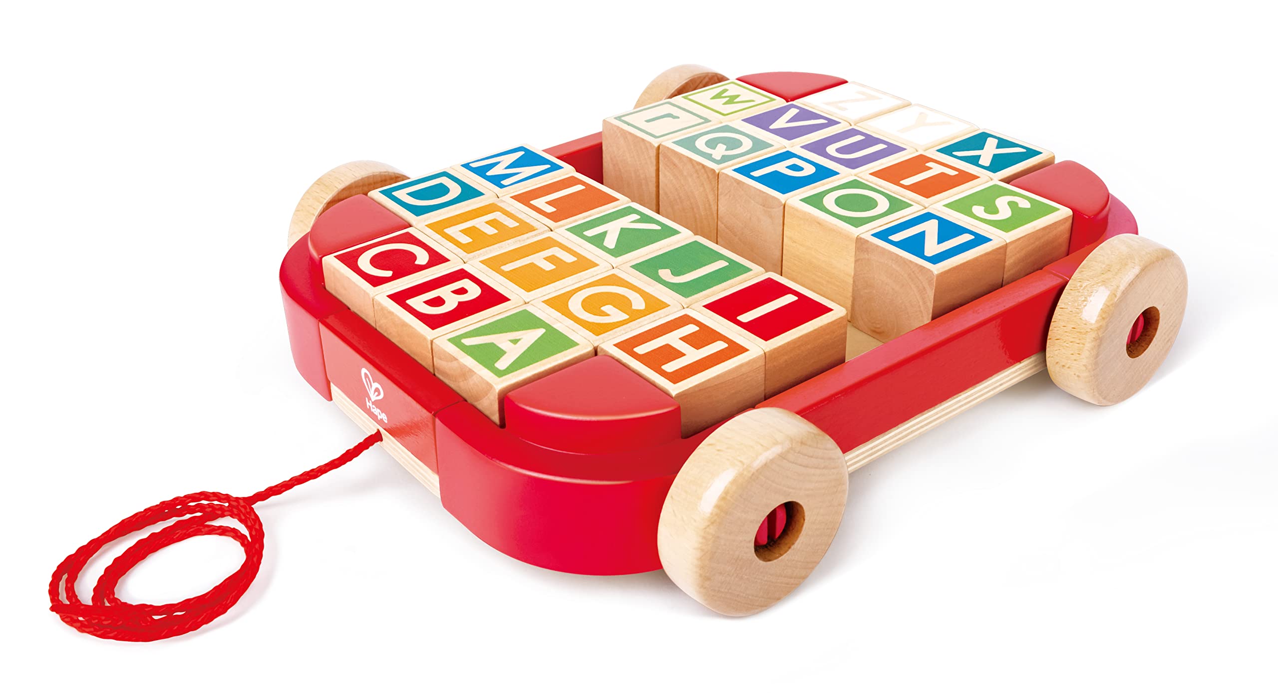 

Hape Carryable Alphabet Building x x Ages 3 and Wooden Pretend Play E0487 Blocks, 23.5 5.3 20.5 cm, Up, Toy,