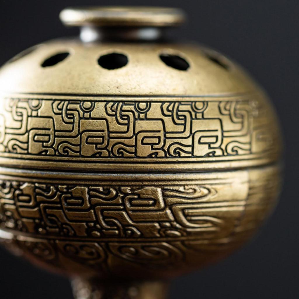 Wax Burner Zinc Alloy Incense Bowl Home Decoration For Meditation Space Yoga Room Hotel Outdoor Ceremony Church Temple