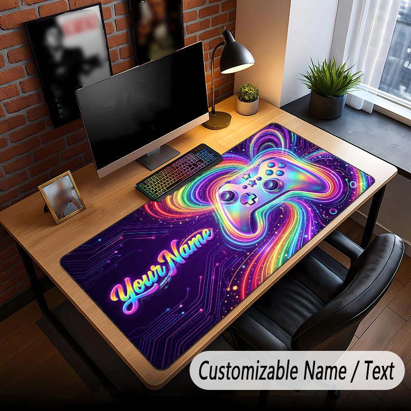 Fantasy Adventure Theme Custom Mouse Pad Personalized With Name Text Customized Desk Mat For Office Home Decor