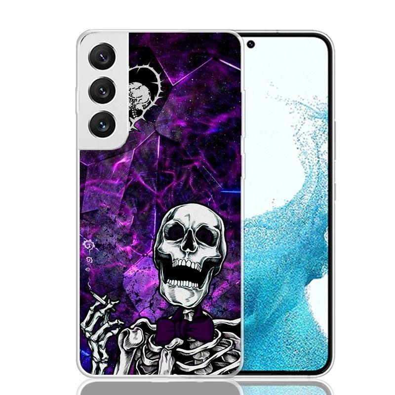 Anatomy Skeleton Heart Lovey Kiss Phone Case For Samsung Galaxy S26 S25 Edge S24 S23 FE S22 Ultra S21 Plus S20 + Fundas Cover Co