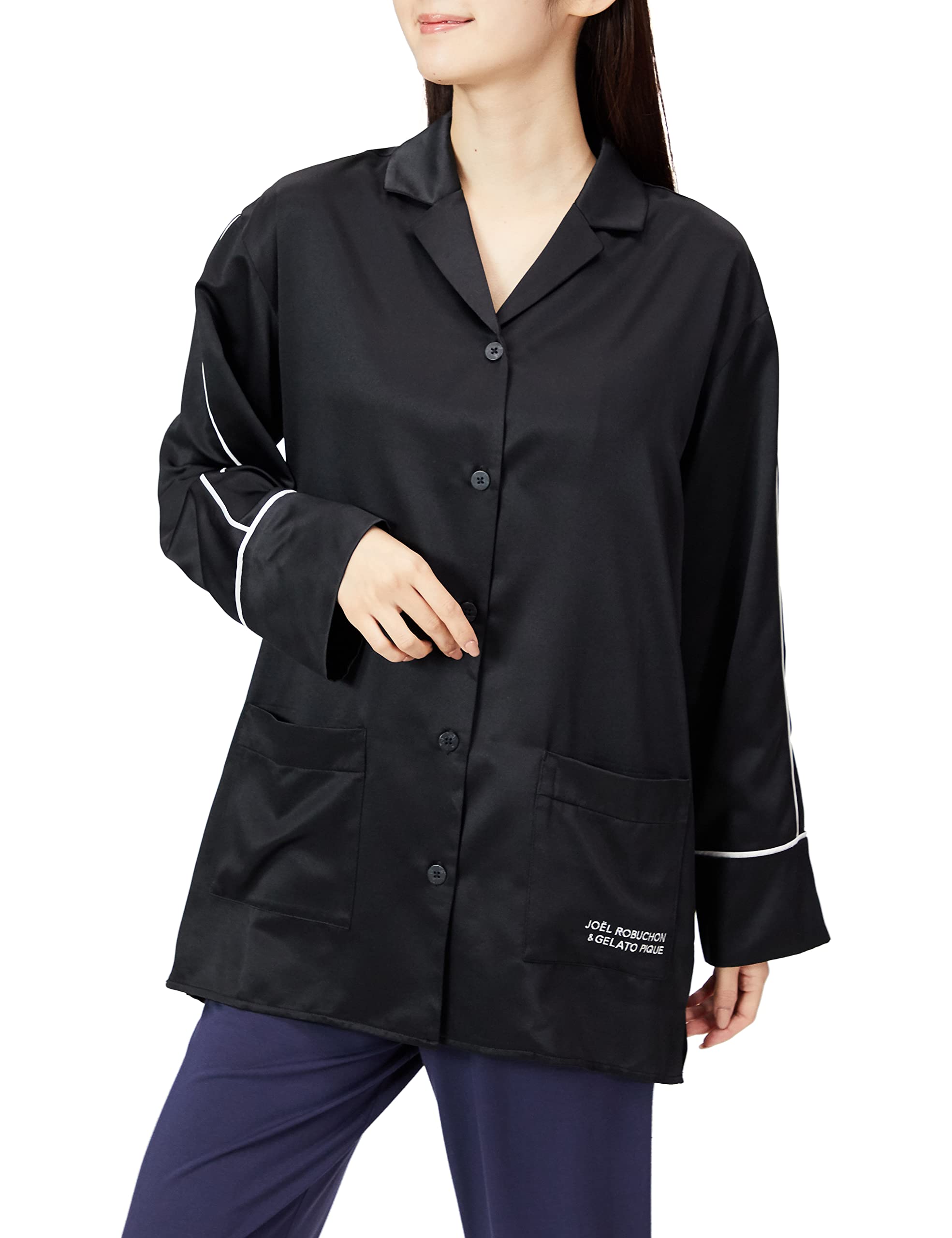 

Joel Robuchon Blend Satin Shirt PWFT215336 BLK F [Gelato Pique] Женская