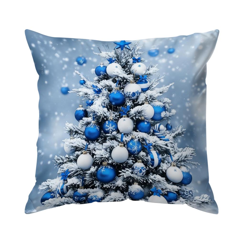 Christmas Decorations Pillowcase Bedroom Sofa Cushion Cover 100% Polyester Living Room Cushion Pillowcase Home Decor