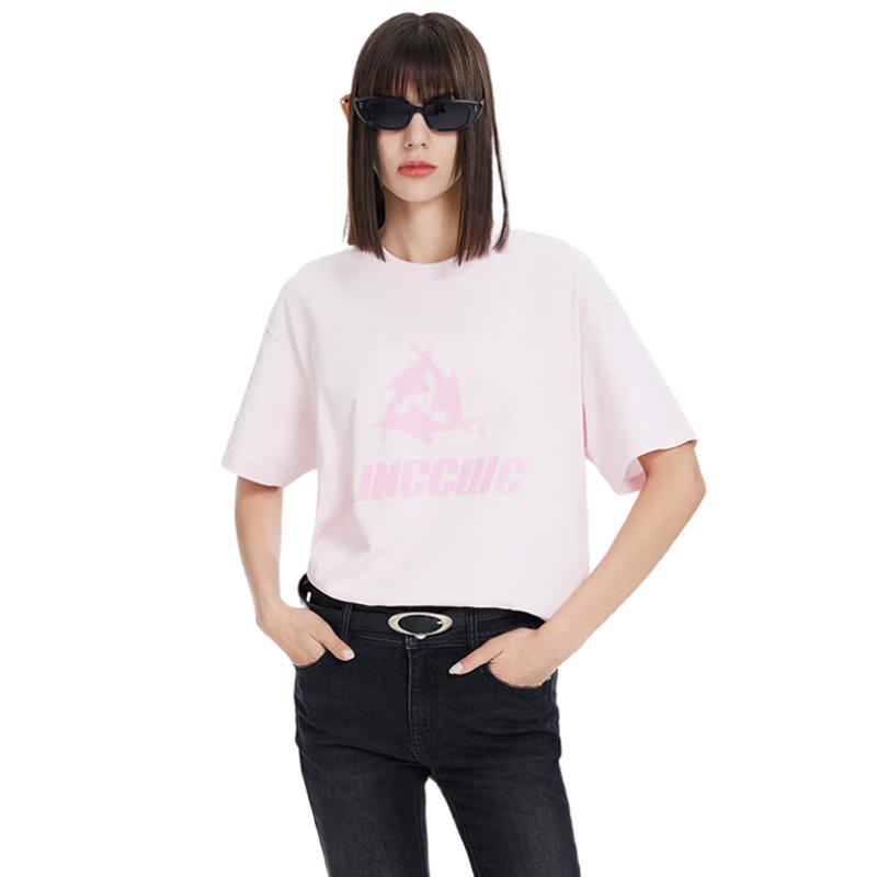 

Jin Yujie Women s Long-Staple Cotton Round Neck Short Sleeve T-shirt M