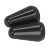 2PCS Guitar Pickup Switch Caps 3 Way 5 Way Toggle Switch Knob Tip Replacement for ST TL Style Electric Guitars Black
