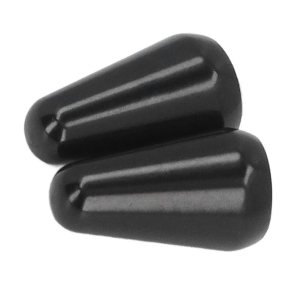 2PCS Guitar Pickup Switch Caps 3 Way 5 Way Toggle Switch Knob Tip Replacement for ST TL Style Electric Guitars Black