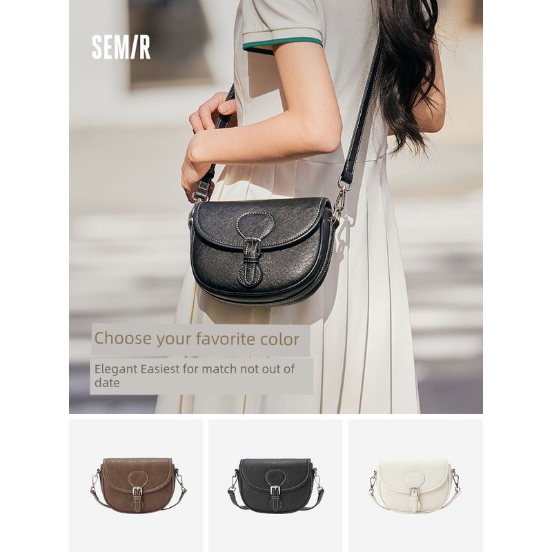 

Senma Bag Women s Flip Saddle Bag Retro Workwear Crossbody Bag 2025 New Shoulder Bag Panda Mobile Phone Bag Fashion This White 10101