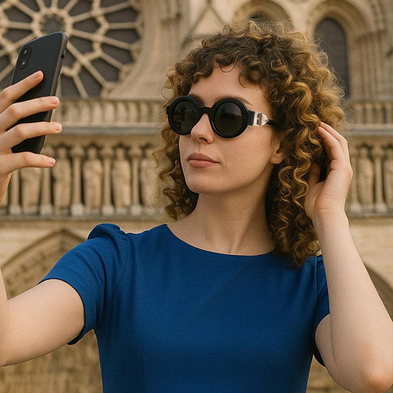 Fashion Round Sunglasses Women For Men Vintage Steampunk Luxury Brand Designer Popular Hip Hop Outdoor Travel Sun Glasses Uv400