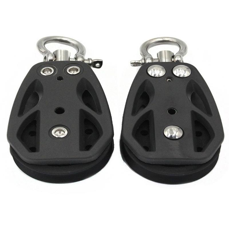 Stainless Steel Pulley Bowls Pulley Roller 35mm/50mm Pulley Silver Pulley Hangings Wire for Kayaks Canoes Factory