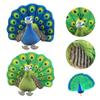 Peacock Plush Simulated Toy Soft Stuffed Animal Hug Doll Kids Birthday Gift Xmas