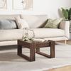 Infinity LED Coffee Table in Brown Oak Effect 50 x 53 x 30 cm