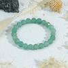 Multi-Color Transparent Crystal Bead Bracelet for Women - Layered French Style Jewelry