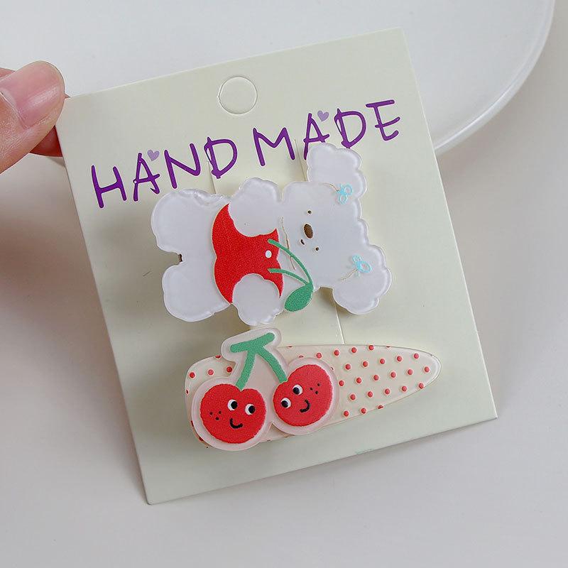 Cute Cartoon Hair Clip - Versatile, Non-Damaging Duckbill Clip for Women and Girls' Bangs and Hair Accessories