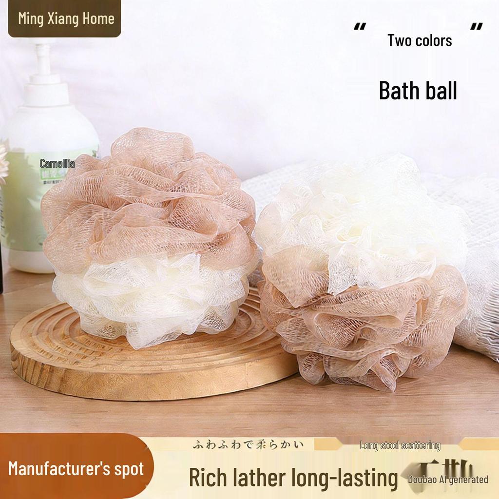 Premium Large Loofah Bath Ball - Exfoliating Shower Puff for Women