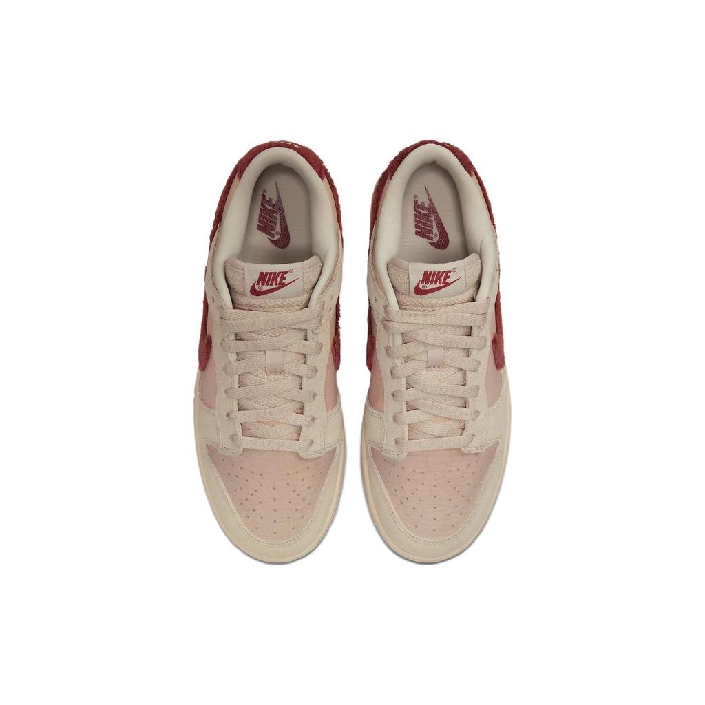 Nike  Dunk Low Terry Swoosh Women Sneakers Pink Shimmer Sanddrift DZ4706-200