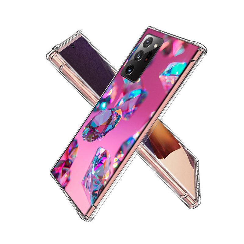 Shining and Dazzling Diamond Gemstones Phone Case for Samsung A55 A35 A25 A15 A07 A05S A16 A17 A26 A36 A37 A56 A57 Galaxy Note 2