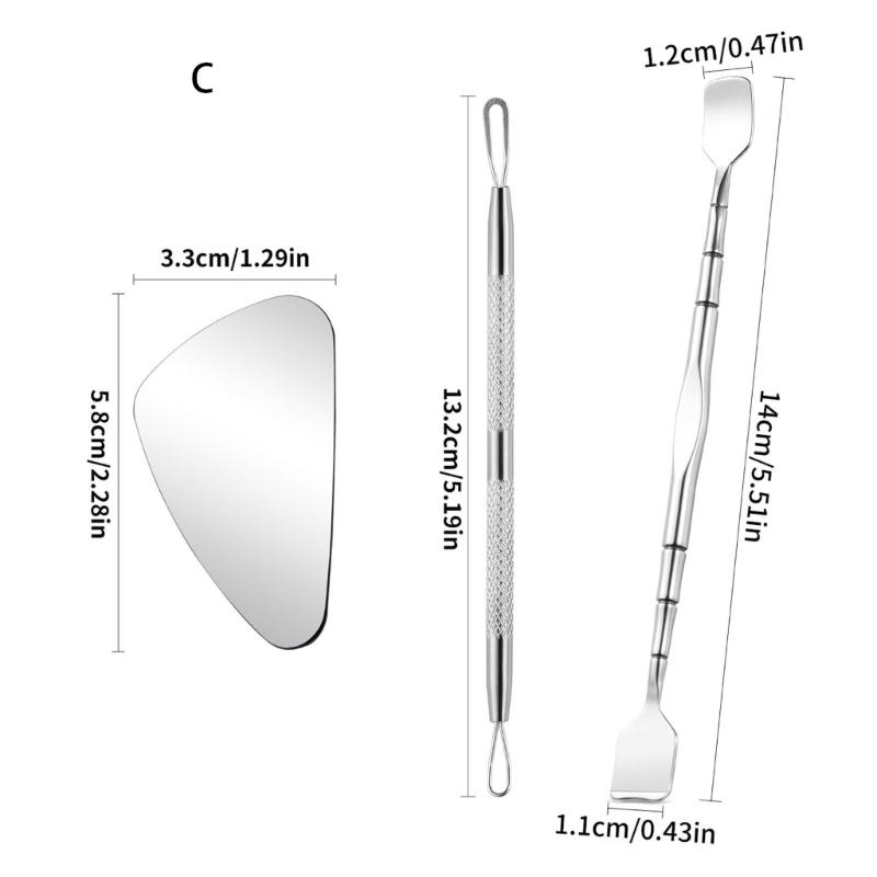 Face Skincare Essential Stainless Steel Blackhead Extractor with Ergonomic Double Head for Different Skin Type