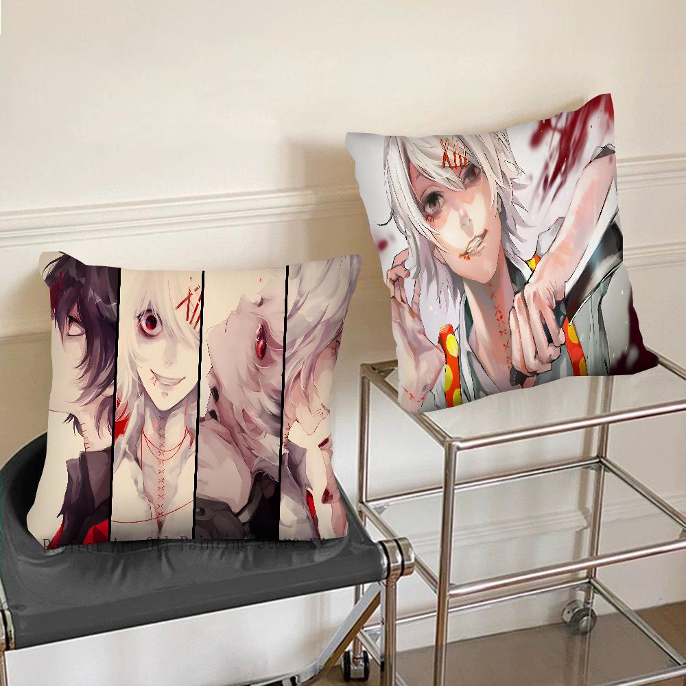 Anime JUUZOU SUZUYA Tokyo Pillow Case Square Pillow Bedroom Sofa Leisure Comfort Cushion Car Living Room Home Decoration