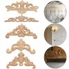 High Quality Wall Door Decoration Unique Corner Appliques Frame Woodcarving Decorative wooden Figurines Crafts Wood Carved