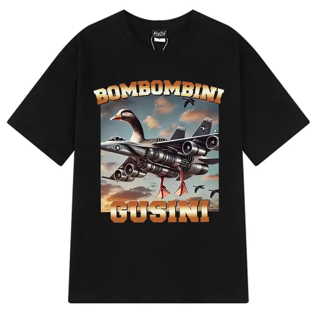 Italiensk Hjärnröta Tralalero Tralala Tung Tung Tung Sahur Bombardiro Krokodil Rolig Meme T-shirt Dam Mode T-shirts