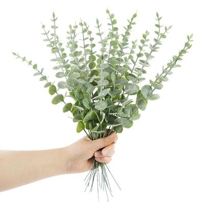 Vase Party Wreath Flower Outdoor Fake Plant Green Branch Artificial Eucalyptus Artificial Leaves