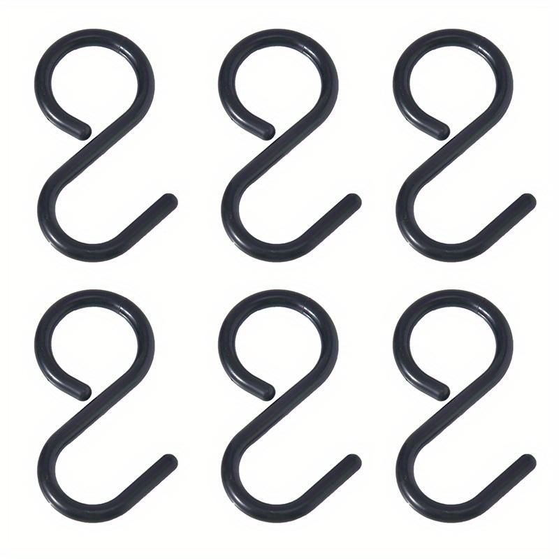 Multi-Purpose S-Shaped Hooks - Flexible Head & Neck, Easy Twist Design, Durable Plastic Wall-Mounted Hooks for Kitchen