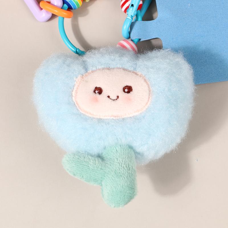 Cute Flower New Plush Tulip Diy Creative Keychain Backpack Pendant Charm Mobile Phone Individualization Couple Gift