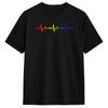 Huunisex Lgbt Flag Gay Pride Month Tshirt Unisex Awesome Tshirts Summer Crewneck Harajuku Tees Dropshipping Oversized Tops
