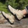 Atmungsaktive gestrickte Herren-Wanderschuhe High-Top Casual Sportschuhe Rutschfeste Outdoor-Trekking-Reise-Sneaker Große Größe 38-48
