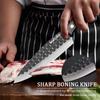 3PCS, Stainless Steel Knife Set, Wooden Handle Sharp Kitchen Knives with Covers High Quality Professional Cooking