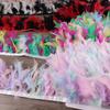 Feather10Meters Turkey Feather Trim Fringe 10-15CM Marabou Feathers Ribbon Handicrafts Clothes Dress Sewing Plumes Decoration
