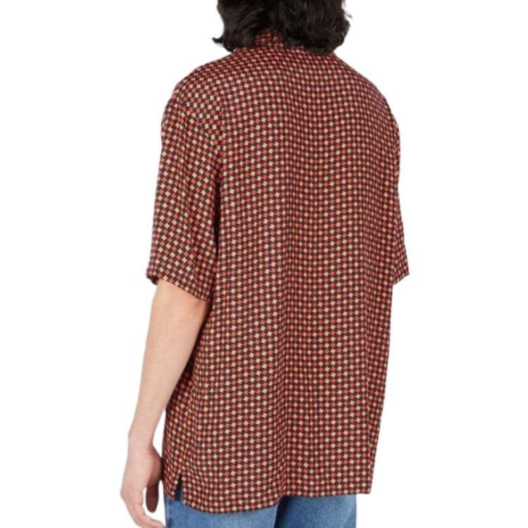 GUCCI Shirts Men's Brown Lapel Moderate Other 731961-ZAL6I-4956