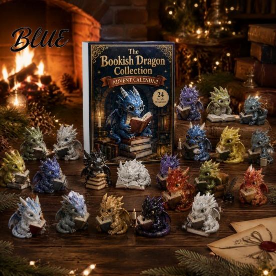 Acrylic Hanging Ornaments Dragon Advent Calendar 2026 24 Day Bookish Christmas Countdown with Unique Holiday Gift Ideas Mini Dragons Fantasy