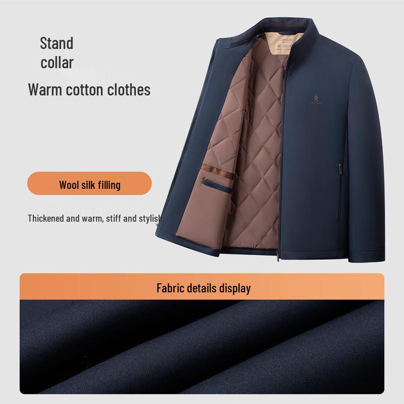 MONTAGUT Men's Stand Collar Padded Jacket