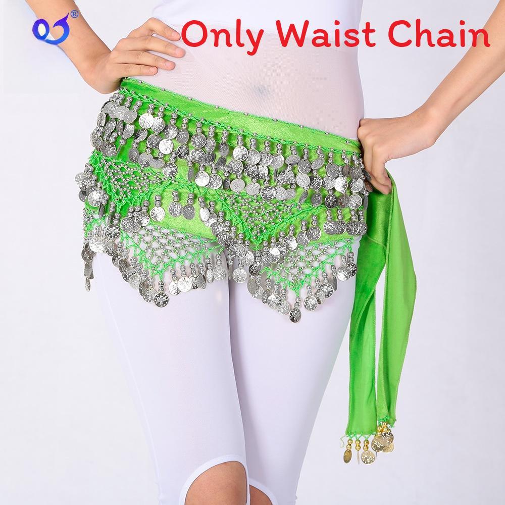 Belly Dance Hip Belt With Triangle Coins For Practice And Performance