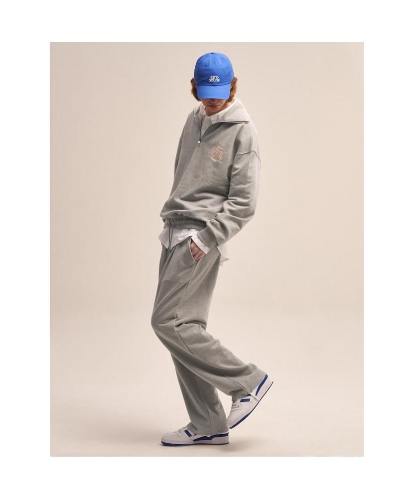 Saendeusaundeu (Unisex) Wide Training Pants Gray