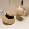 Japanese Style Floppy Straw Hat Women - Foldable Wide Brim Sun Protection for Beach Vacation