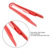 3 PCS Multifunctional Plastic Bread Tongs Food Clamps for Home Bakery (Red)