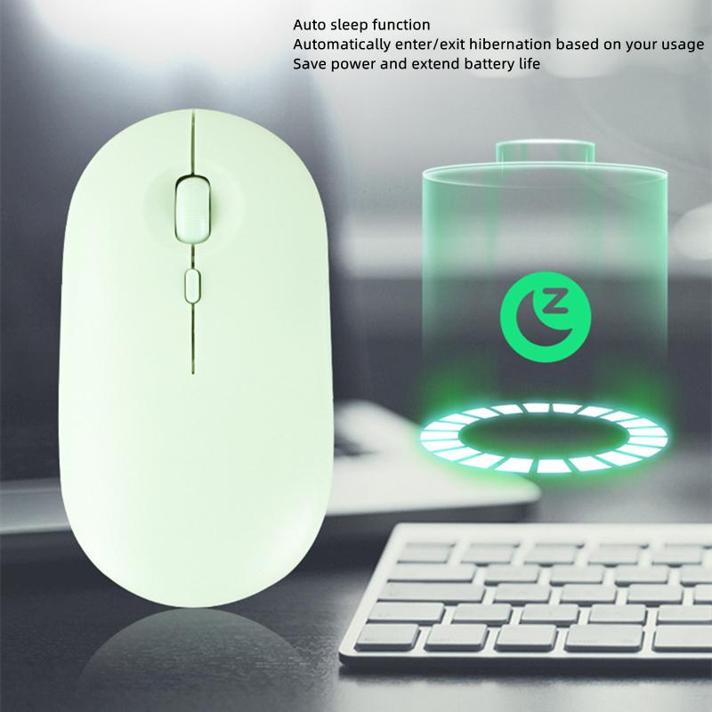 Rechargeable Wireless Mouse Bluetooth 2.4g Usb Mouse Ultra-thin Silent Gaming Mice For Ipad Macbook Tablet Computer Laptop Pc