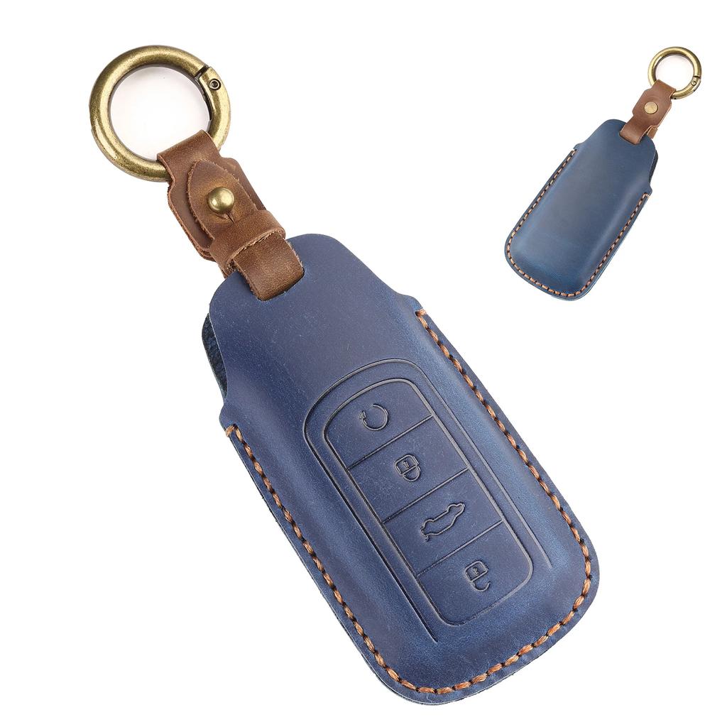 Luxury Leather For Chery Omoda 5 C5 Tigo 7 8 Pro Max Tigo 7 8 Plus Arrizo 5 Plus Keychain Car Keys Accessories Holder Cover Case
