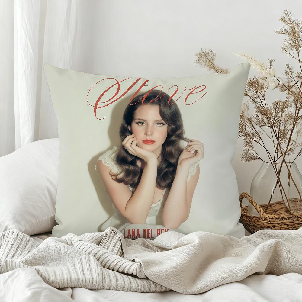 Classic Singer LLana Del RRey Stove Pillow Case Bedroom Sofa Living Room Backrest Decoration Square Cushion Nap Time