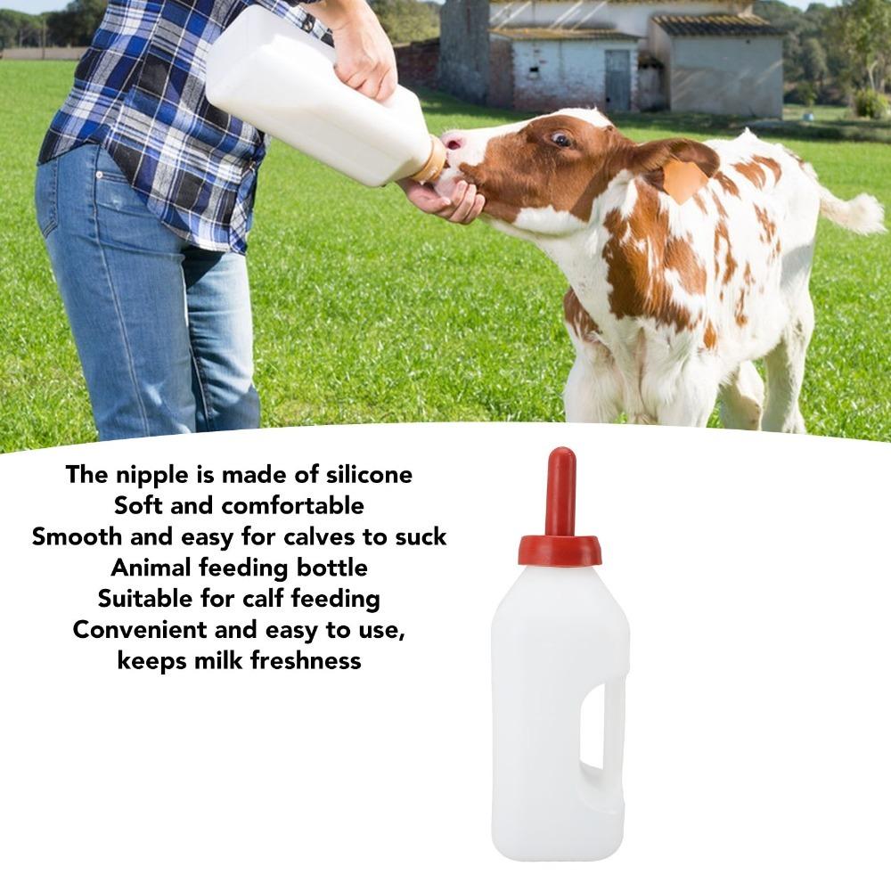 2 Quart Calf Feeding Bottle Thick Design Calf Milk Bottle Safe Animal Feeding Bottle Calf Nursing Type2