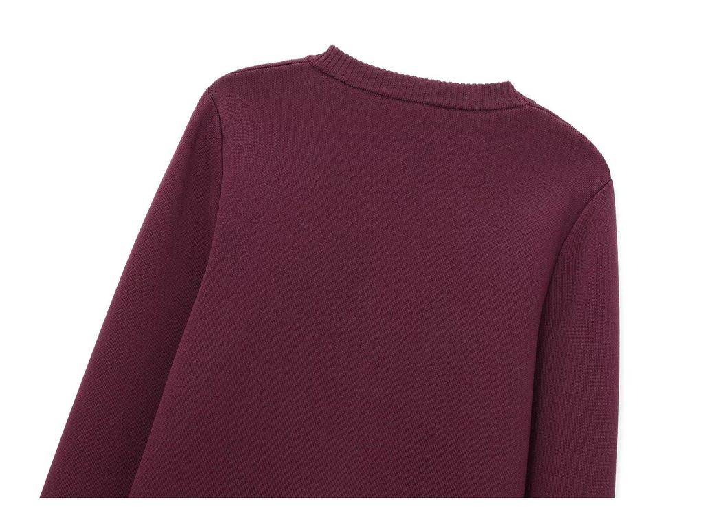 Γυναικεία Πλεκτή Ζακέτα με Στρογγυλή Λαιμόκοψη και Μονόκουμπη - Μοντέρνος Σχεδιασμός που Συνδυάζεται με Όλα, Στυλ #1822106