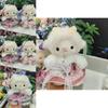 Plush Sheep Keychain With Grid Skirt For Girls Gift And Bag Decoration