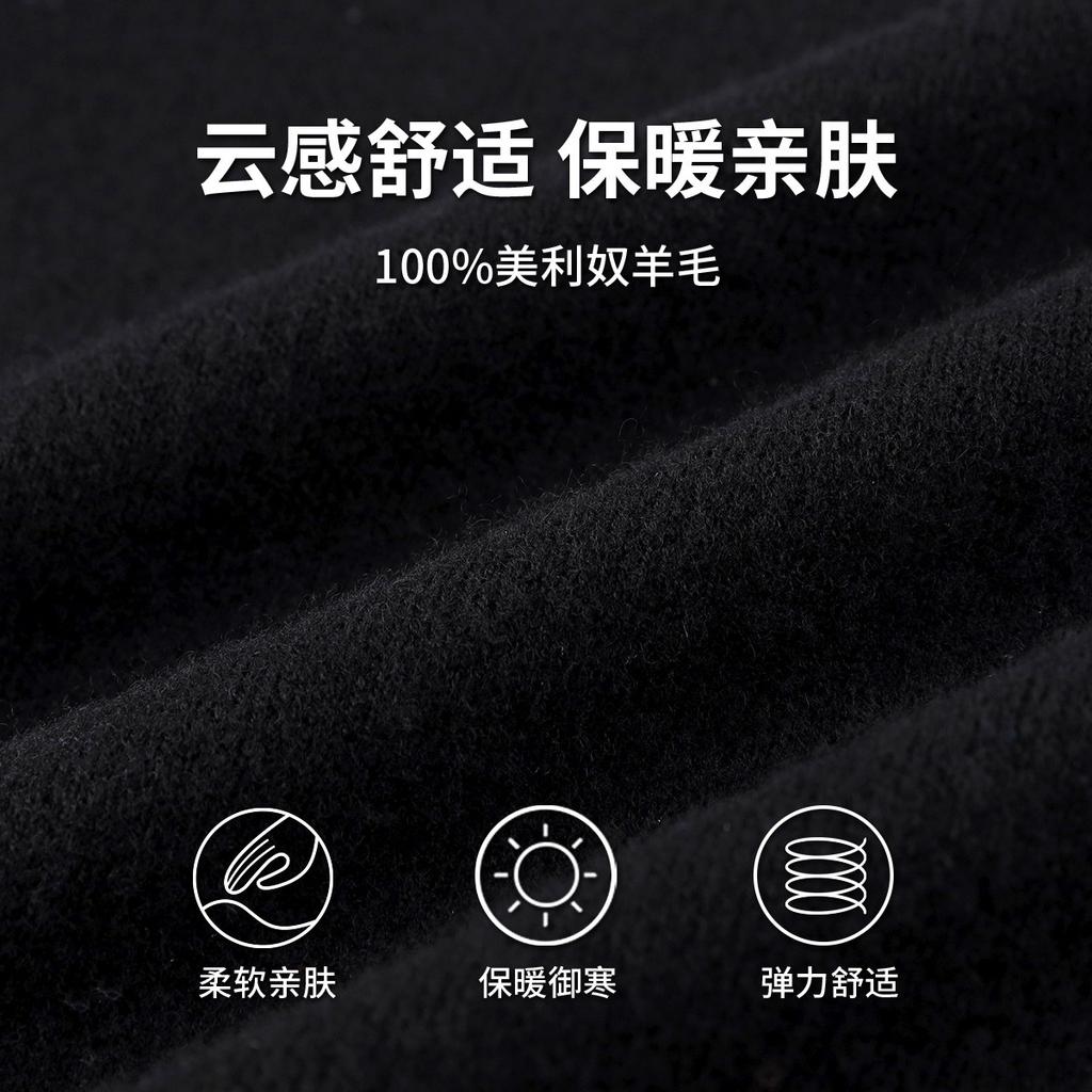 100% Sheep Wool Thick and Warm Pure Wool Cardigan Men's Comfortable Casual Knitted Sweater Coat