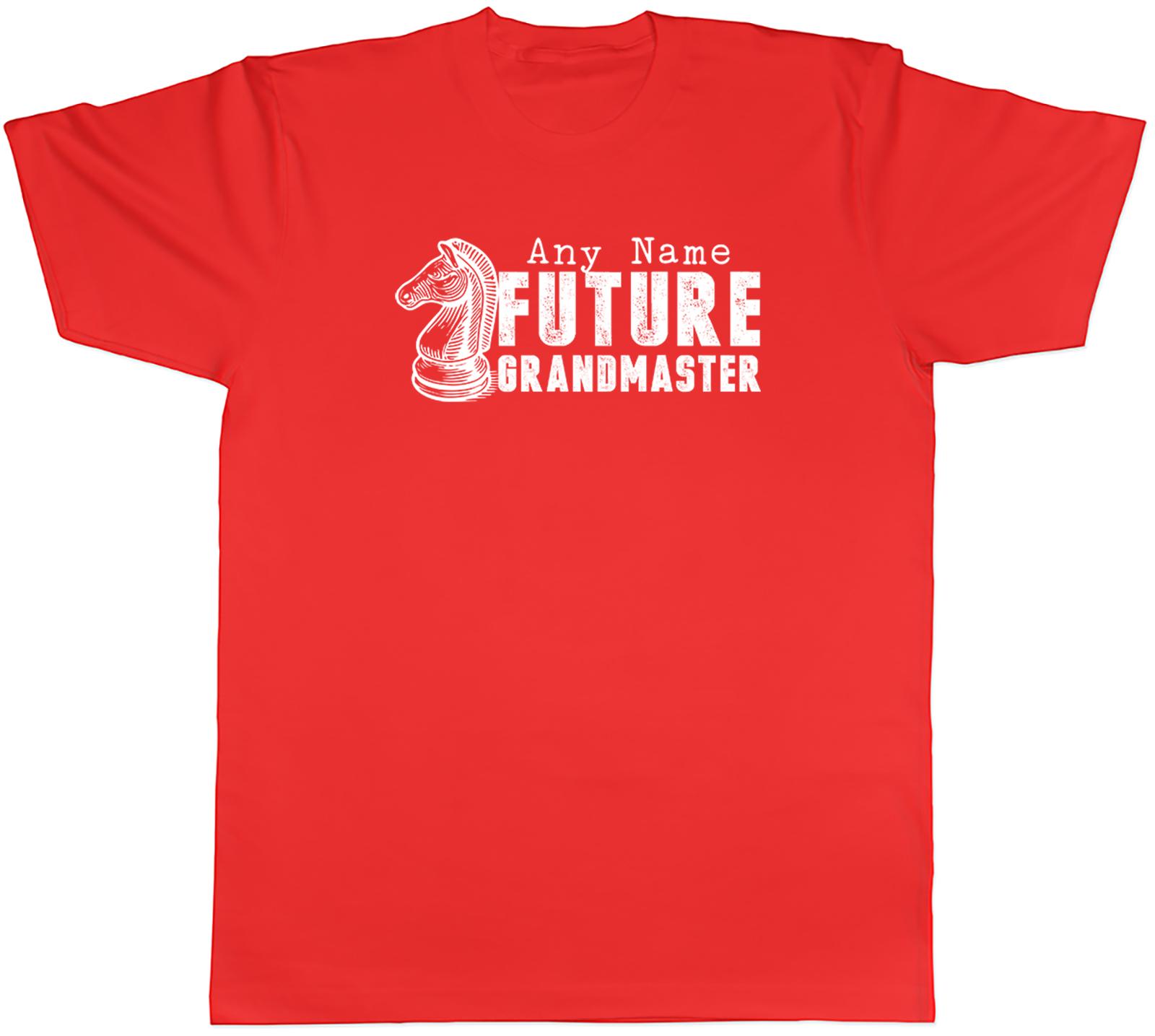 Personalised Future Grandmaster Chess Player Unisexs TShirt Tee Gift Top S
