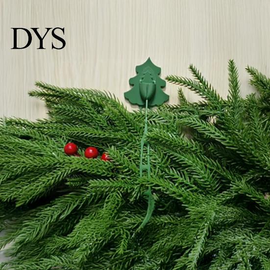 Weatherproof Christmas Hangers Adjustable Garland Hanger for Mantle Fireplace, Reusable Plastic Holder Heavy Duty Straps with Secure Buckle Indoor And