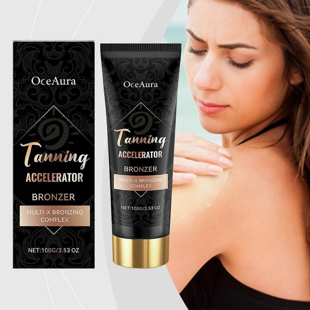 Oceaura Krem do przyciemniania skóry Outdoor Letni, Wzmacniający opaleniznę, Przyciemniający, Zmiękczający i Rozświetlający Krem do Pielęgnacji Skóry Ciała