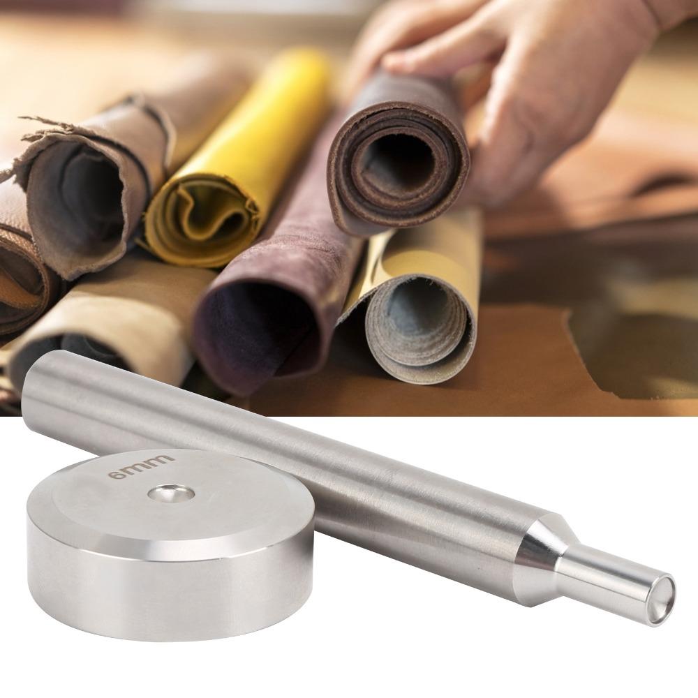 Stainless Steel Rivet Punch Tool 6mm Size Rivet Setting Fixing Tool  For Professional Hobbyists