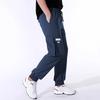 Mens Casual Drawstring Multi Pockets Straight Long Work Cargo Pants
