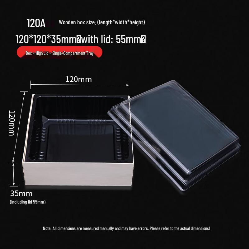 Disposable Square Wooden Food Platter Box